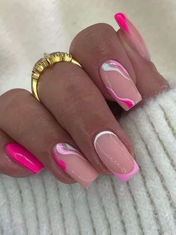 28+ Trendy Swirl Nail Designs To Try Out This Summer