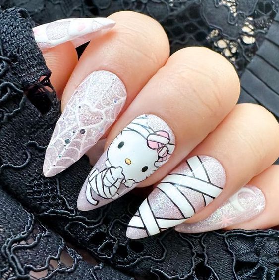 40+ Superb Hello Kitty Nail Design 2023