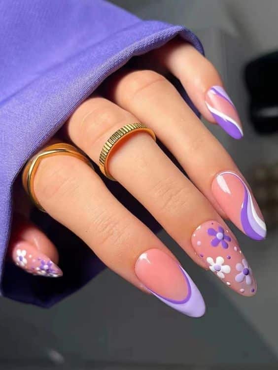 50+ Trendy Flower Nail Designs That Changes Your Look