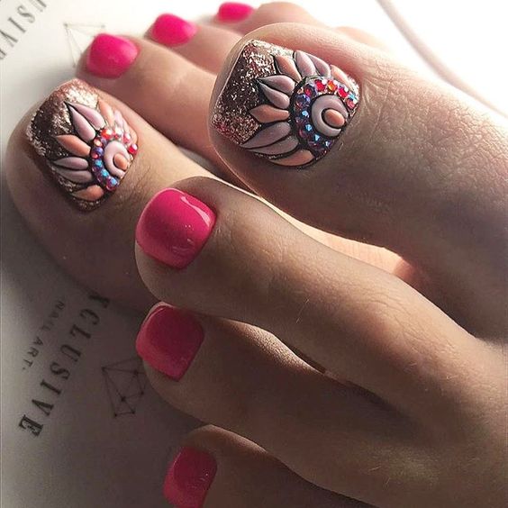 39+ Pretty Toe Nail Design Ideas 2023