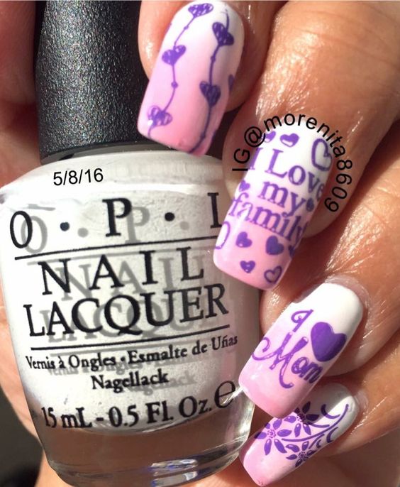 60+ Amazing Mother Day Nail Design 2023