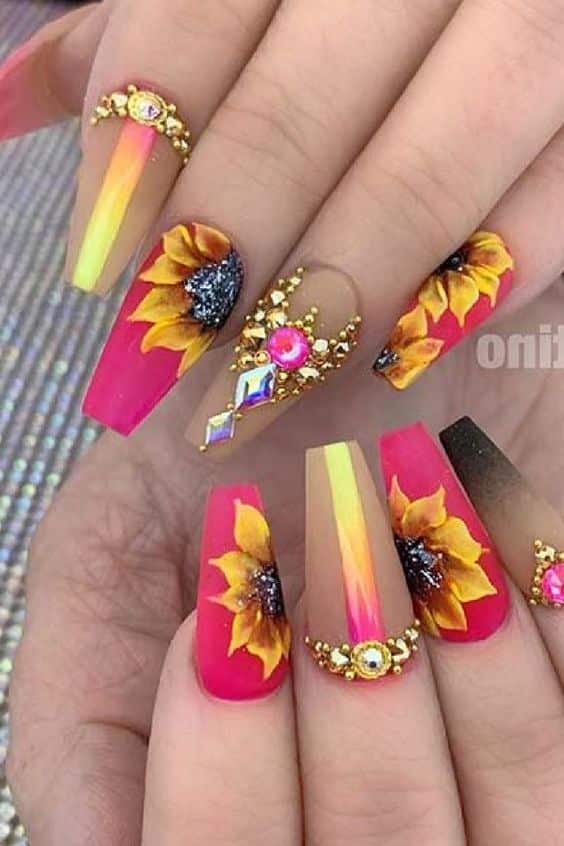 50+ Colorful Long Nail Designs 2023