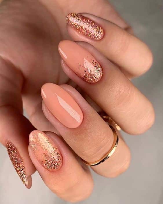 Try These Perfect Peach Color Nail Designs 2023