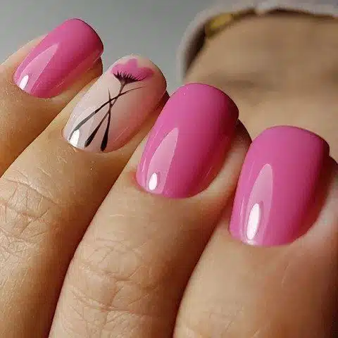 66+ Stunning Simple Pink Nail Designs 2023