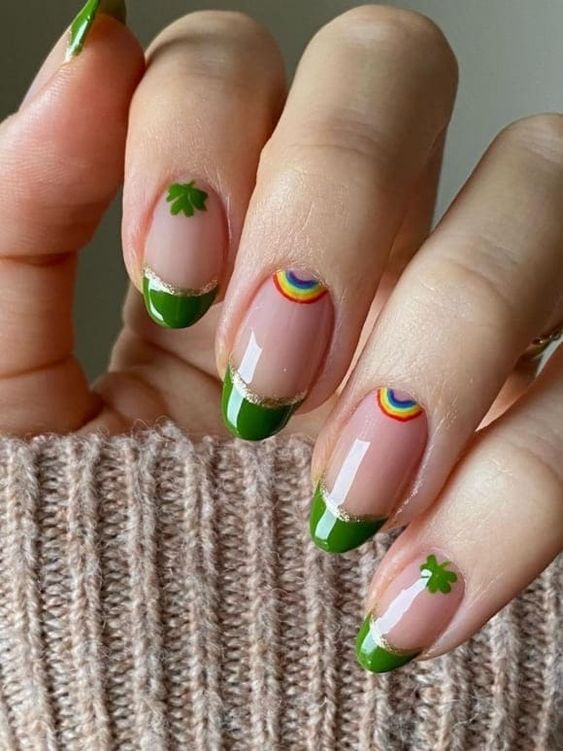 24+ Cutest Half Moon Nail Design 2023