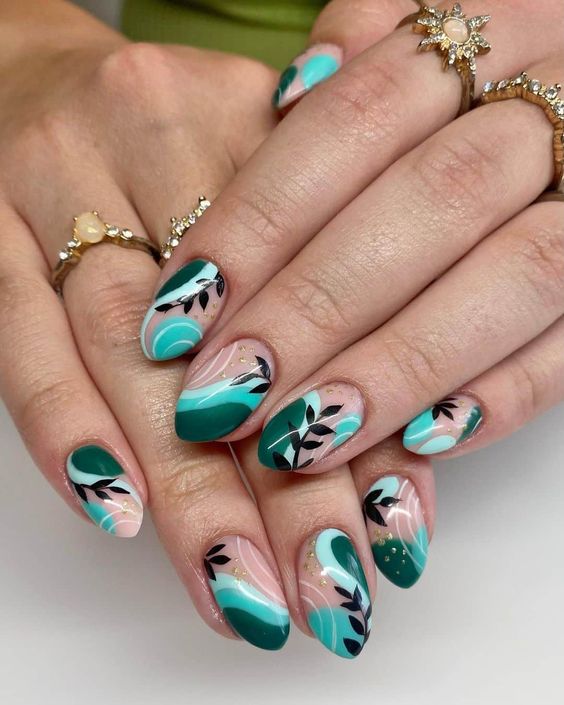 24+ Turquoise Nail Designs For A fresh Look