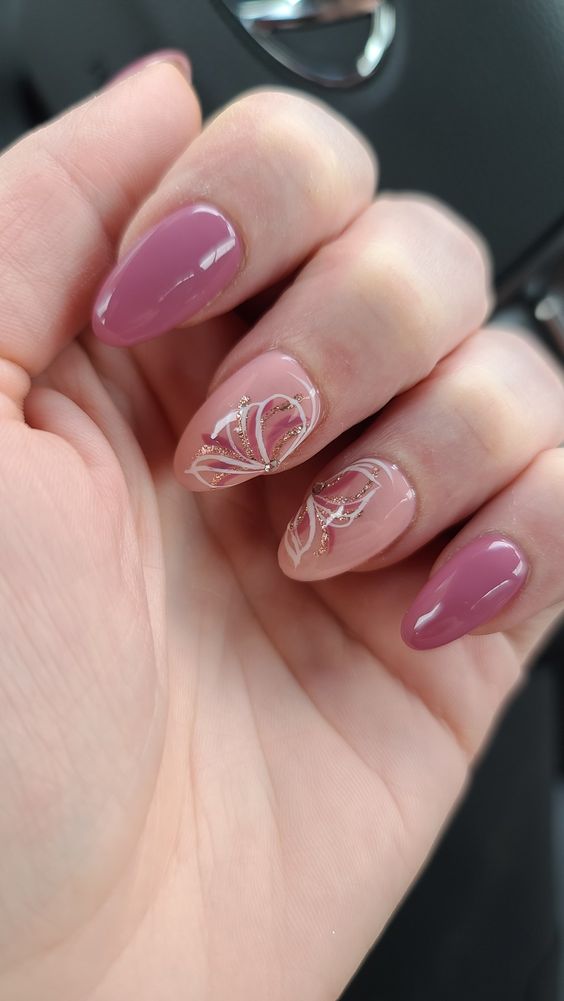 39+ Gorgeous Pink Nails With Butterflies 2023