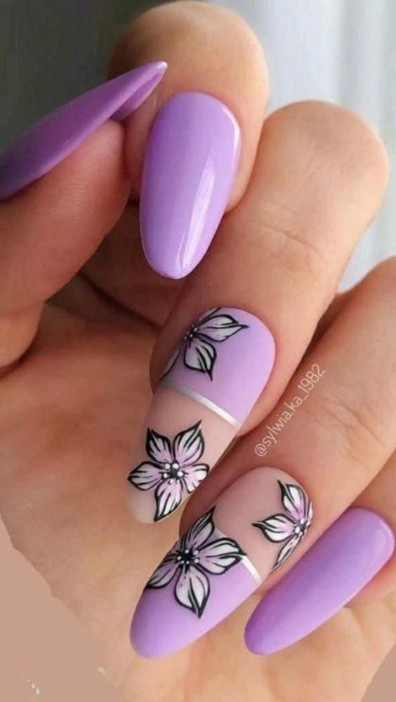 21+ Light Purple Nail Designs 2023