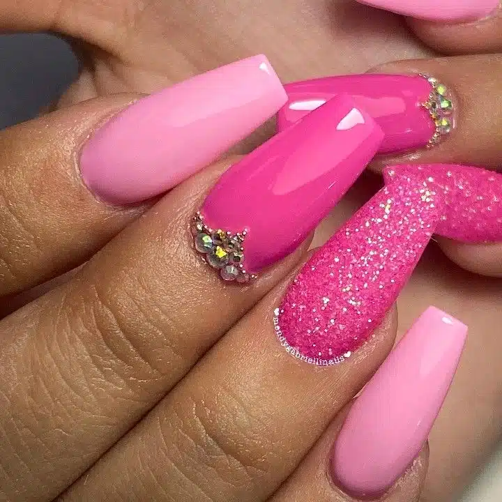 60+ Stunning Different Color Pink Nails You Can Try 2024