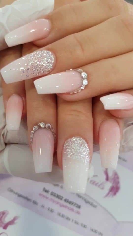 24+ Diamond Nail Designs For Glamorous Manicure