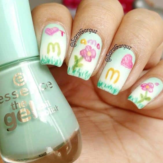 60+ Amazing Mother Day Nail Design 2023