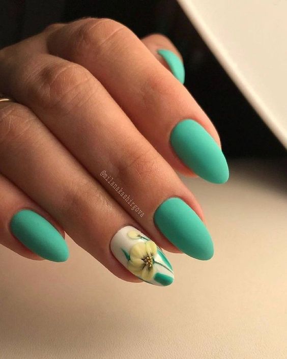 42+ Mint Green Nail Designs To Refresh Your Day