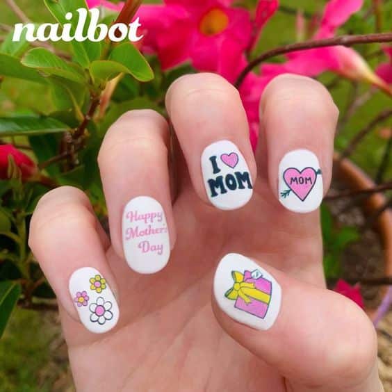 60+ Amazing Mother Day Nail Design 2023