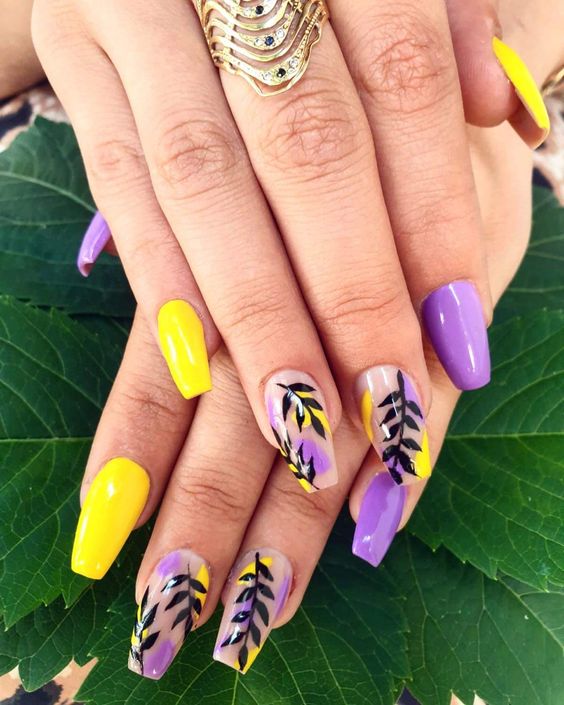 66+ Fabulous Yellow Nails Design 2023