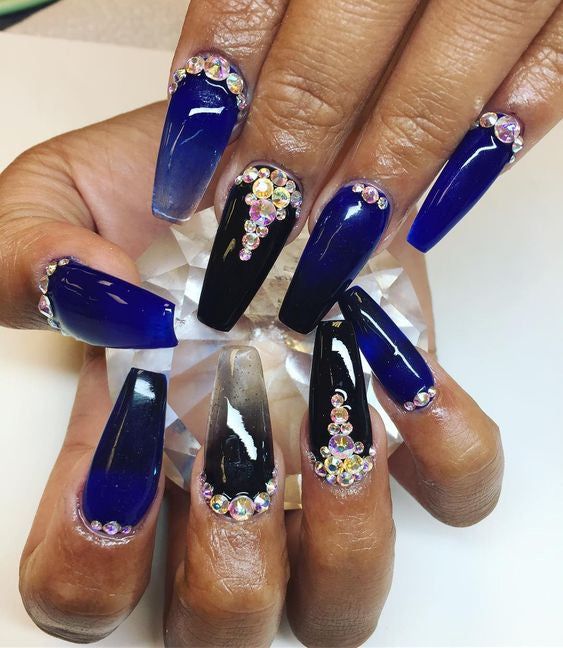 50+ Outstanding Navy Blue Nail Designs 2023