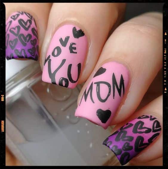 60+ Amazing Mother Day Nail Design 2023