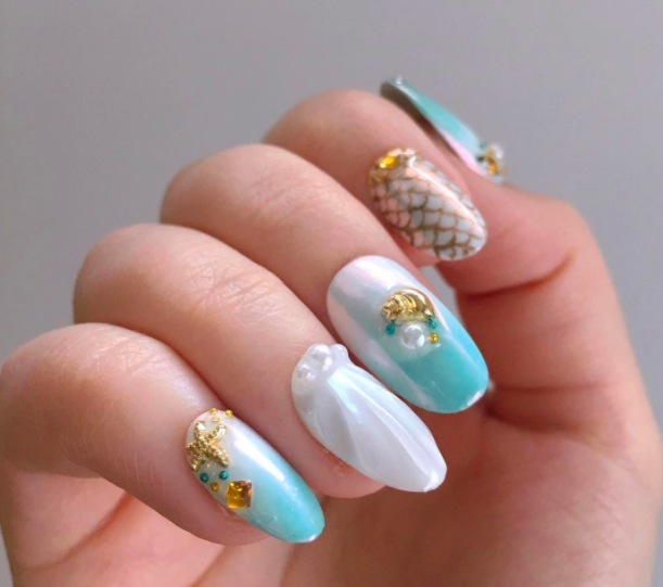 21+ Stunning Mermaid Nail Designs 2023