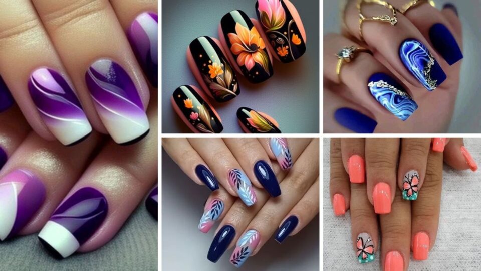 50 Rock Your Style with Trendy Nail Designs : Peachy Short Nails