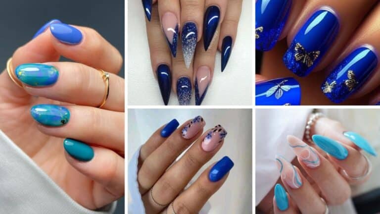 25+ Gorgeous Blue Nail Designs 2023