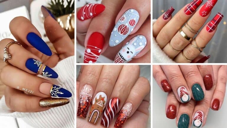 21+ Simple Christmas Nail Designs For 2023