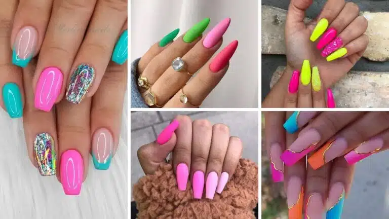 60+ Stunning Different Color Pink Nails You Can Try 2024