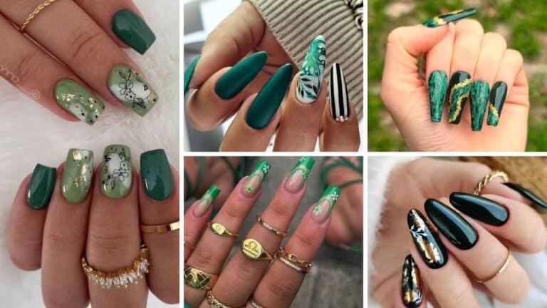 30+ Gorgeous Emerald Green Nails For You