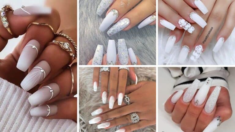 55+ Gorgeous Milky White Nail Polish Designs 2023