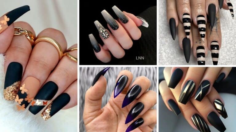 48+ Stunning Black Ombre Nail Designs 2023