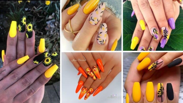 66+ Fabulous Yellow Nails Design 2023