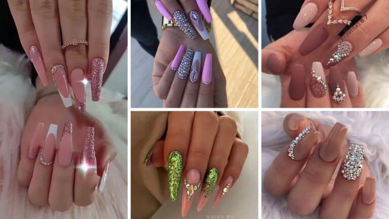 24+ Diamond Nail Designs For Glamorous Manicure