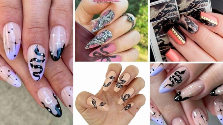 60+ Trendy Snake Nail Design 2023