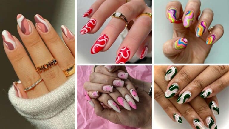 20+ Stunning Squiggle Nail Design Ideas 2023