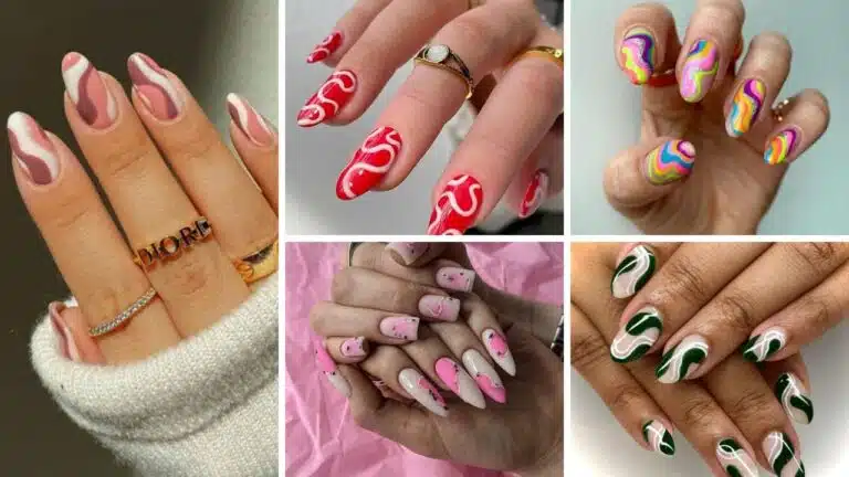20+ Stunning Squiggle Nail Design Ideas 2024