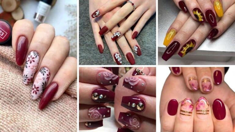 30+ Latest Maroon Nail Designs You Can Try