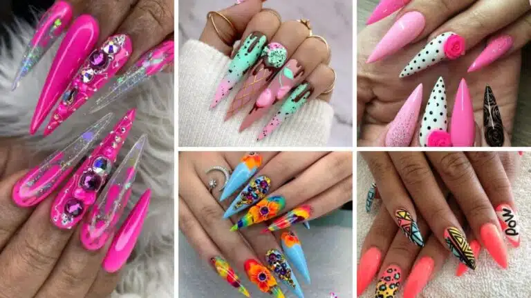 50+ Latest Pointy Nail Designs 2024