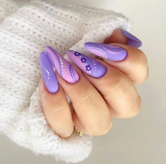 21+ Light Purple Nail Designs 2023