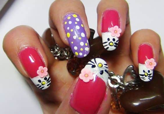 40+ Superb Hello Kitty Nail Design 2023