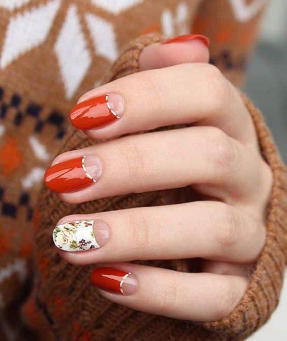 24+ Cutest Half Moon Nail Design 2023