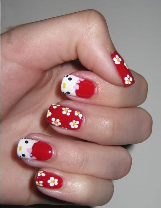 40+ Superb Hello Kitty Nail Design 2023