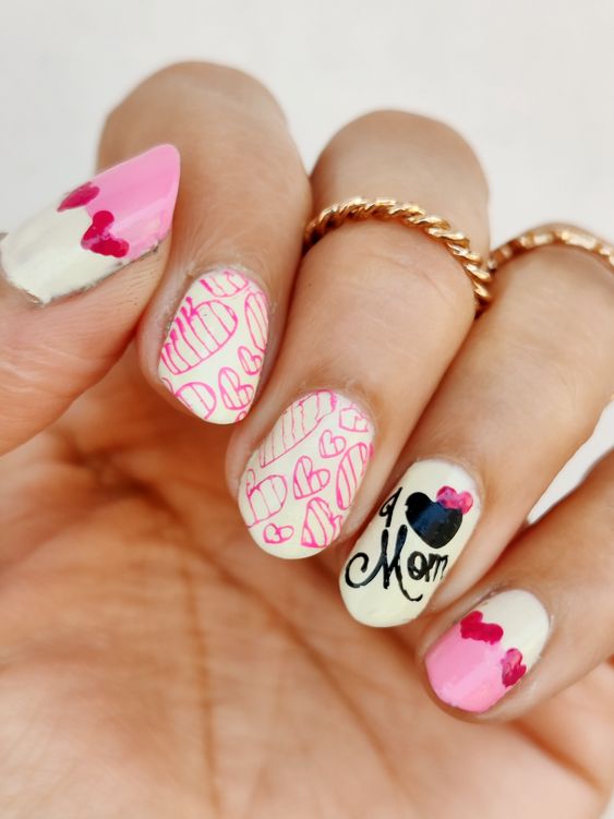 60+ Amazing Mother Day Nail Design 2023