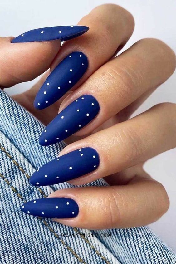Top 25 Best Blue And Silver Nail Designs 2023