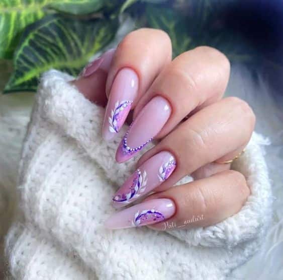 21+ Light Purple Nail Designs 2023