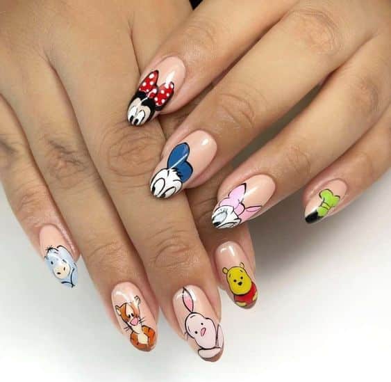 50 Incredibly Cute Disney Nails That Will Lift Your Spirits
