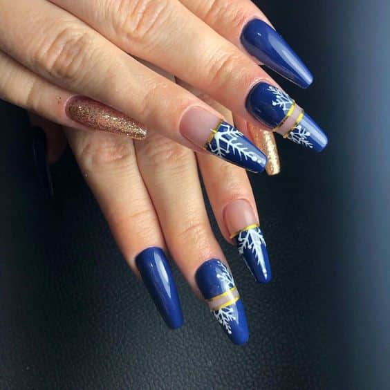 50+ Outstanding Navy Blue Nail Designs 2023