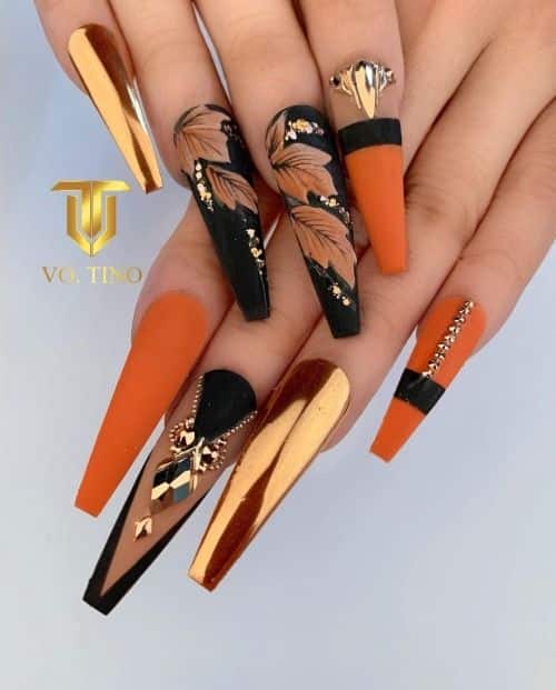 50+ Colorful Long Nail Designs 2023