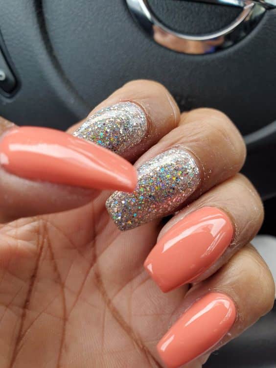 Try These Perfect Peach Color Nail Designs 2023