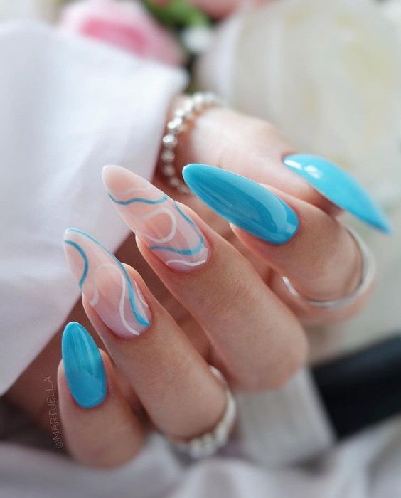 25+ Gorgeous Blue Nail Designs 2023