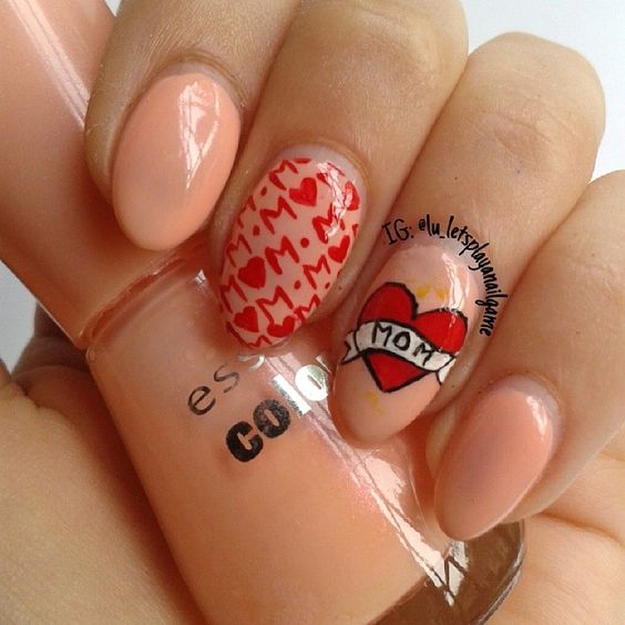 60+ Amazing Mother Day Nail Design 2023