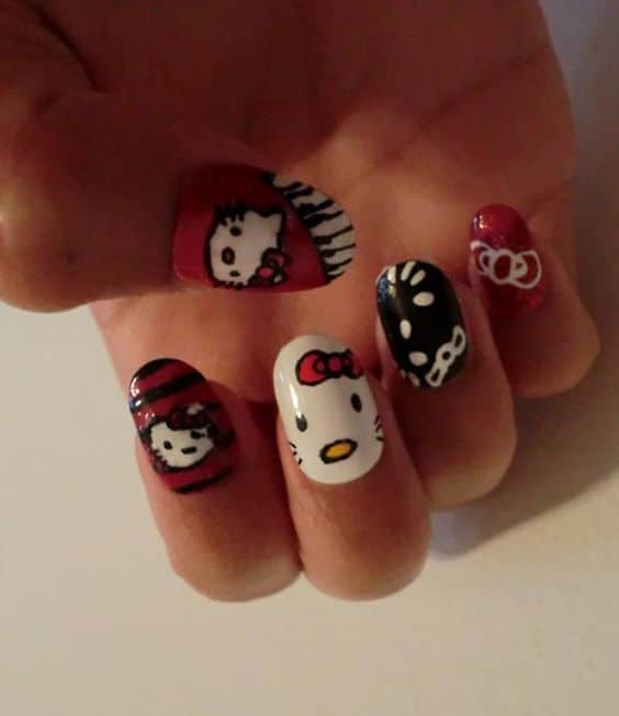 40+ Superb Hello Kitty Nail Design 2023