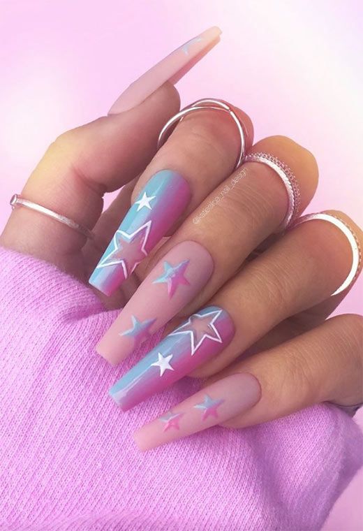 33+ Magical Star Nail Designs 2023